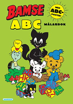 Bamse ABC målarbok med ABC-poster