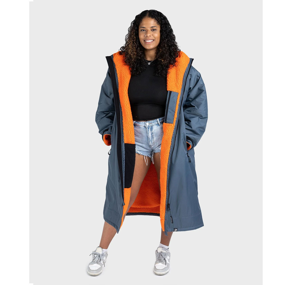 Dryrobe poncho Advance dark grey / orange - 2
