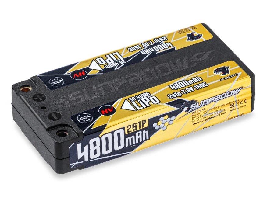 SUNPADOW Li-Po Batteri 2S 7,6V 4800mAh 160C HV Shorty ULCG