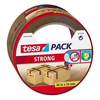 Packtejp 50mm 66m brun 5044