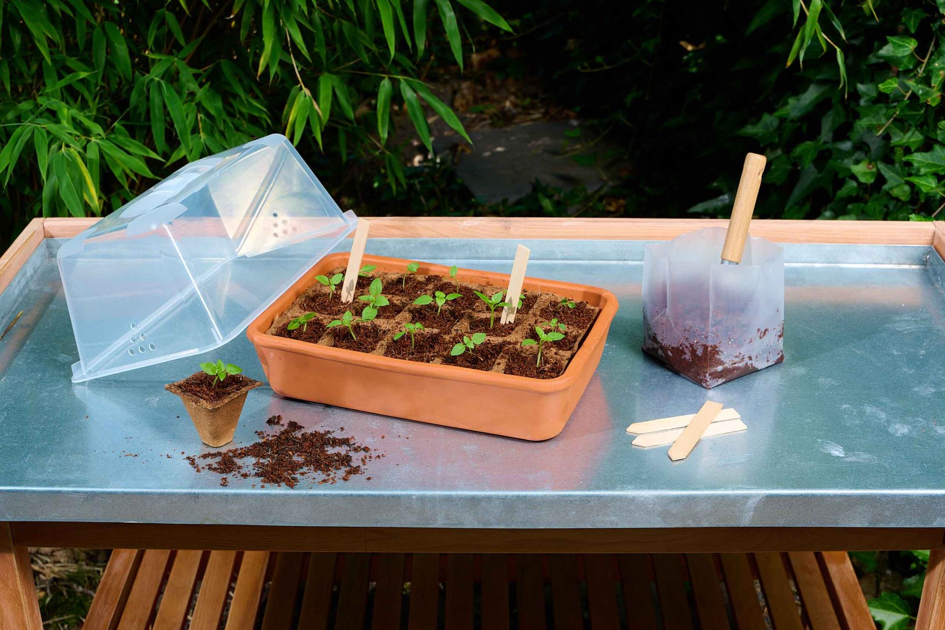 Minidrivhus PU:RE - Terrakotta Set S - Romberg