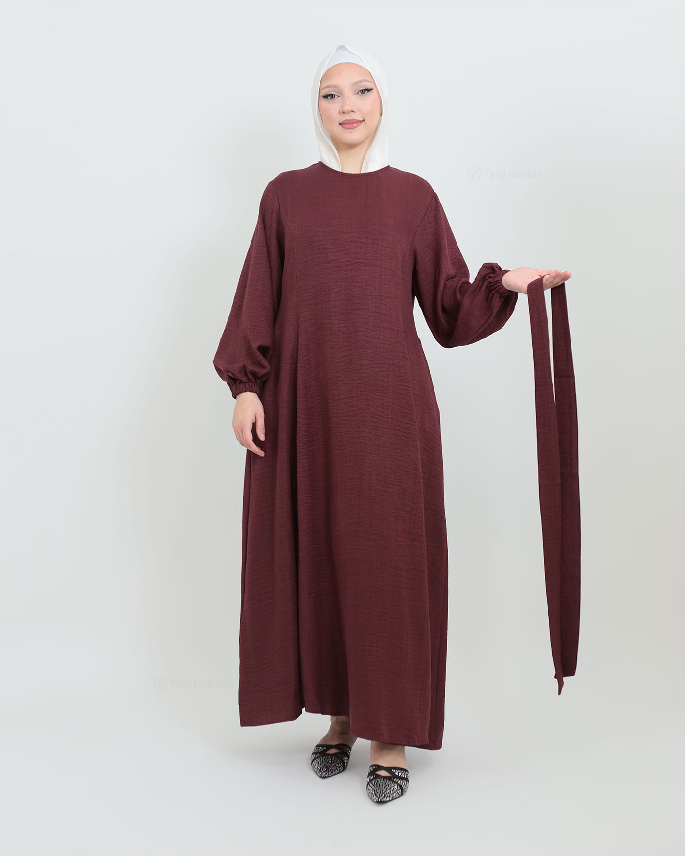 Maxi dress - Maroon - 5