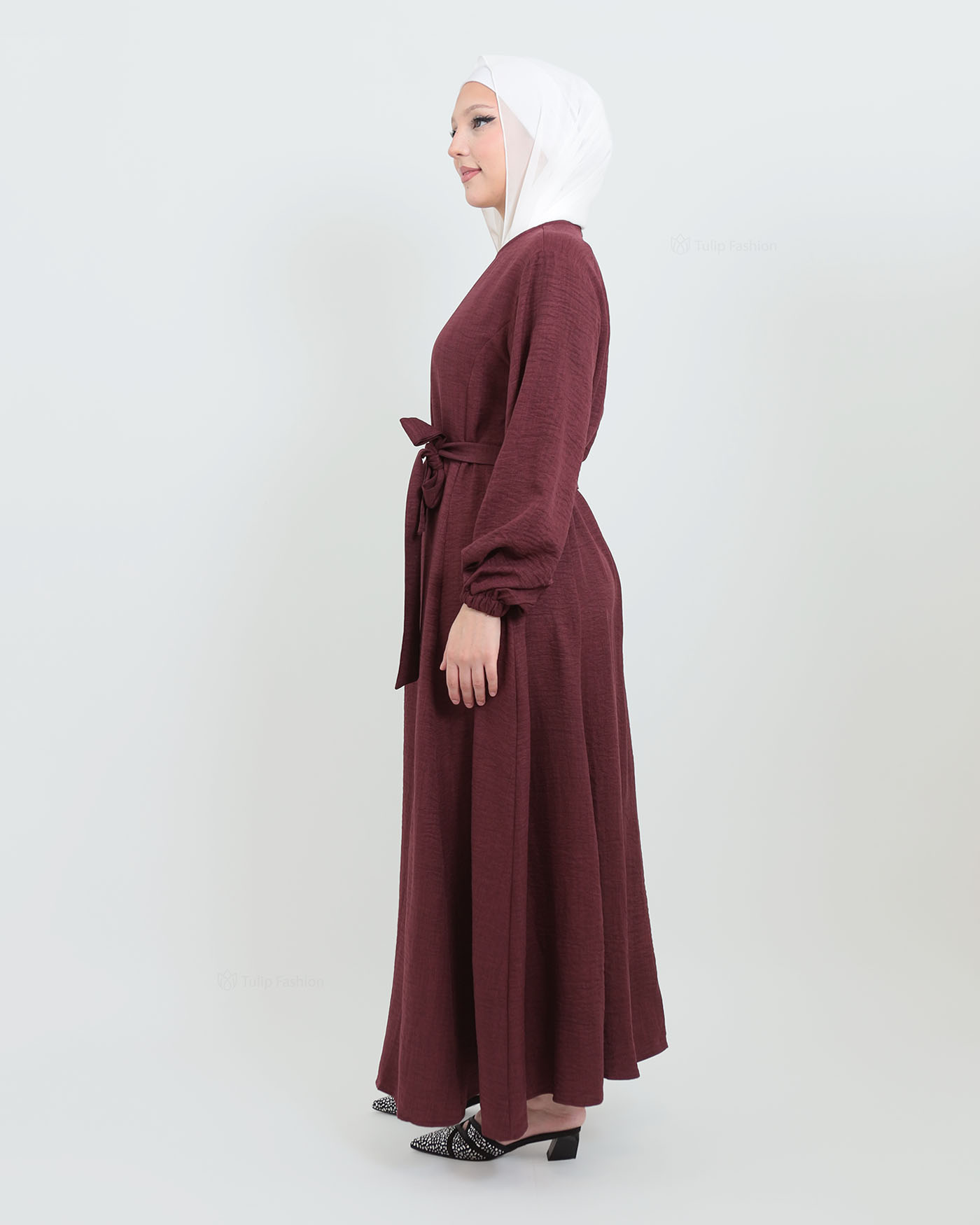 Maxi dress - Maroon - 3