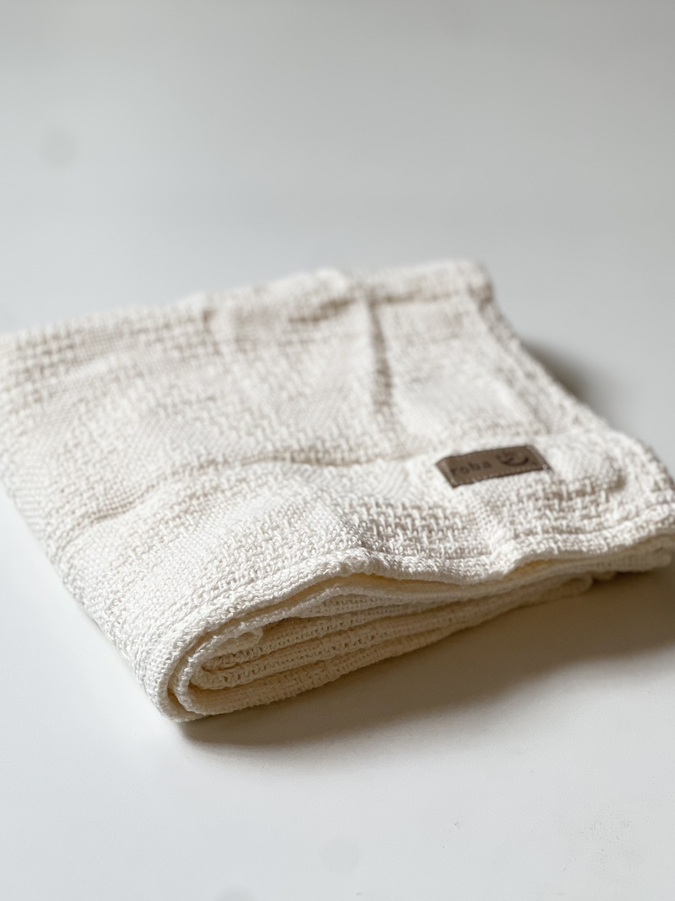 Babyfilt GOTS bomull  från Roba Kids  Seashells Oyster - 10