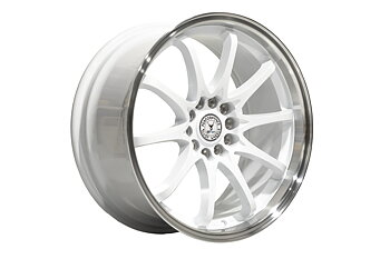 59°North Wheels D-012 8,5x18" ET30 5x114,3/5x120  Gloss white/polished lip