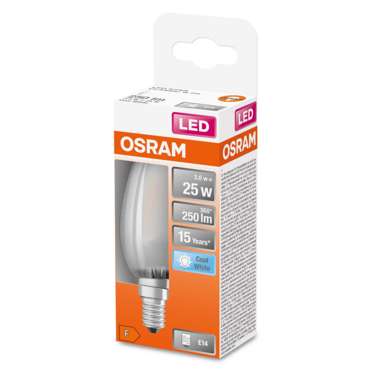 LED-lampa, kron E14 Matt - 2