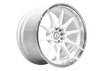 59°North Wheels D-012 10,5x18" ET15 5x114,3/5x120  Gloss white/polished lip