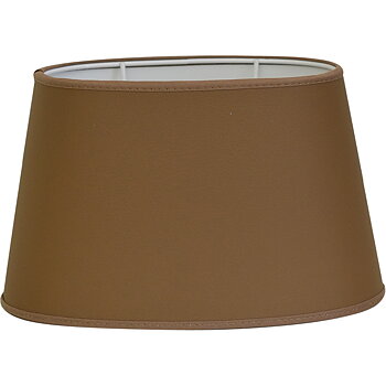 Lampskärm Leather Brown - oval
