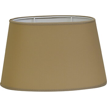 Lampskärm Leather Sand - oval
