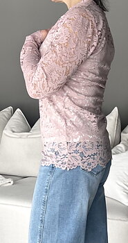 Marta Tee Long Sleeved Milley Spets Rosa