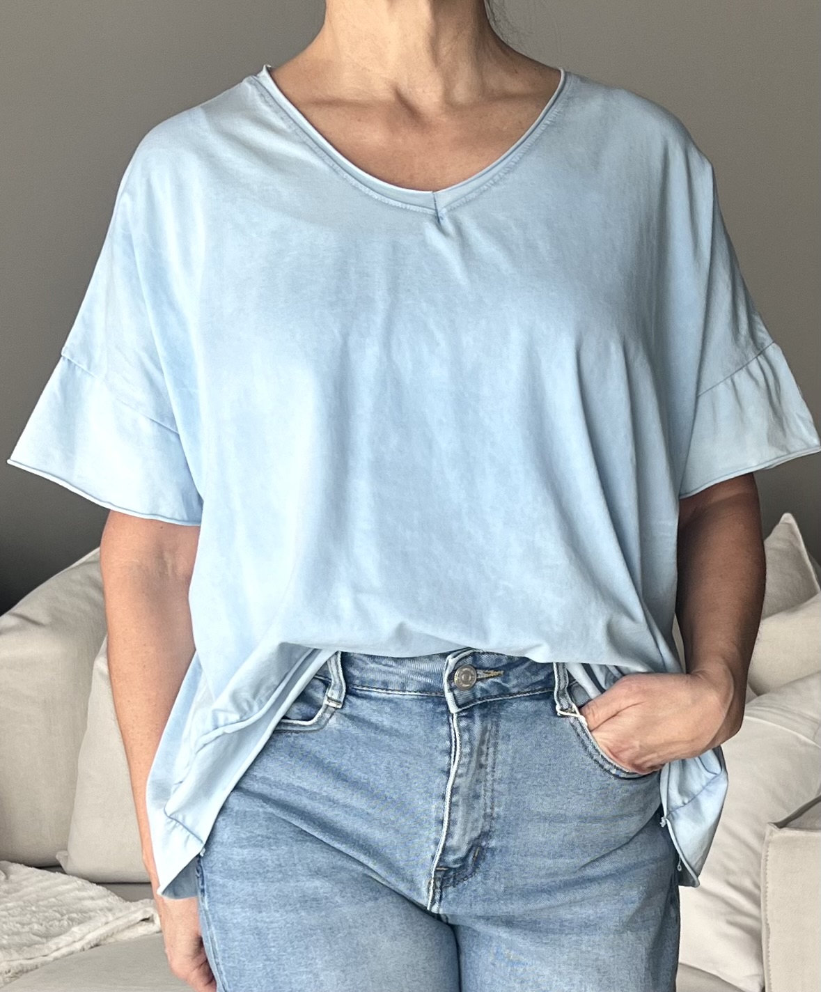 Marta T-shirt Janna Ljusblå - 3