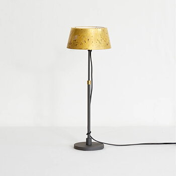 Karl bordlampa Liten - Mässing/Mörkgrå