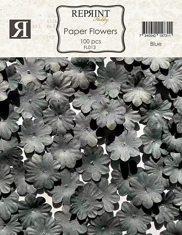 Mini Pappersblommor  20 mm 100 st Blue