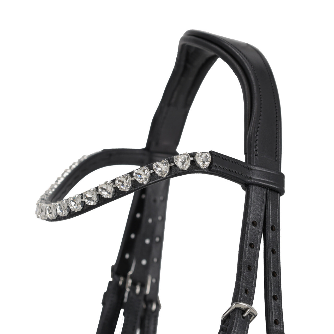 Träns Bixie - Hjärtstrass silver - 9