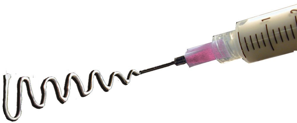 Glue syringe, fine needle - 2