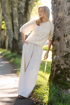 Capri Collection chateau Blouse Champange