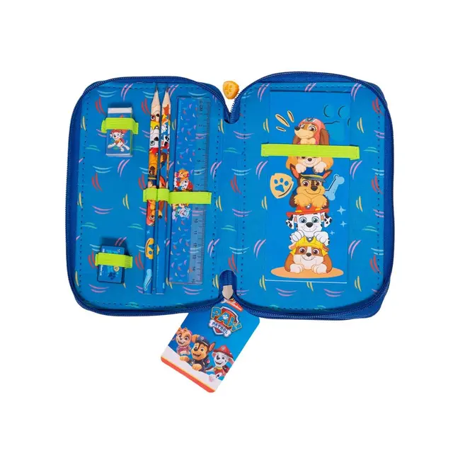 Paw Patrol, Dubbelt Pennskrin med innehåll - 2
