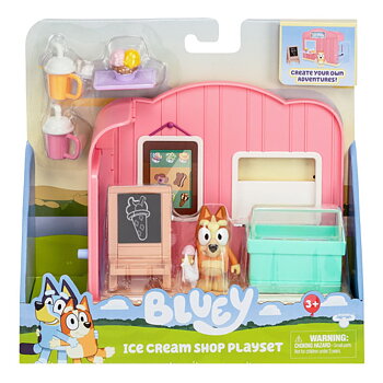 Bluey Playset Mini Ice Cream shop playset