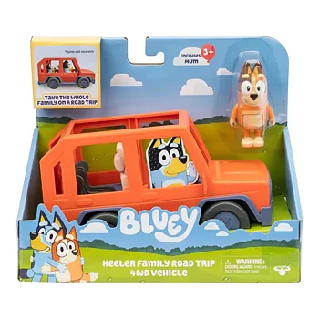 Bluey Heeler Family Road Trip 4wd Vehicle