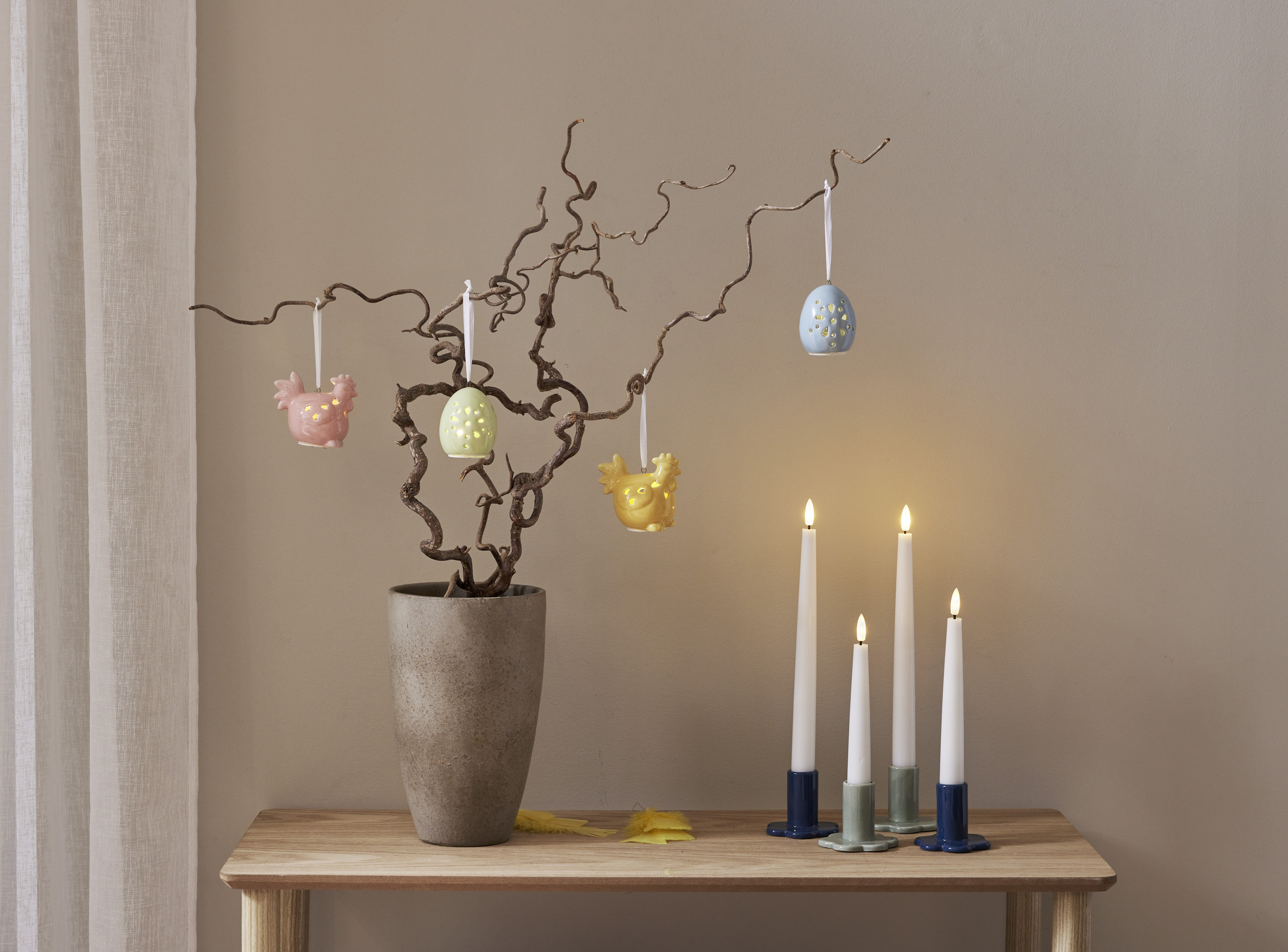 Easter decorations - Decorations - Hen/Egg Hanging - 4-pack - 8