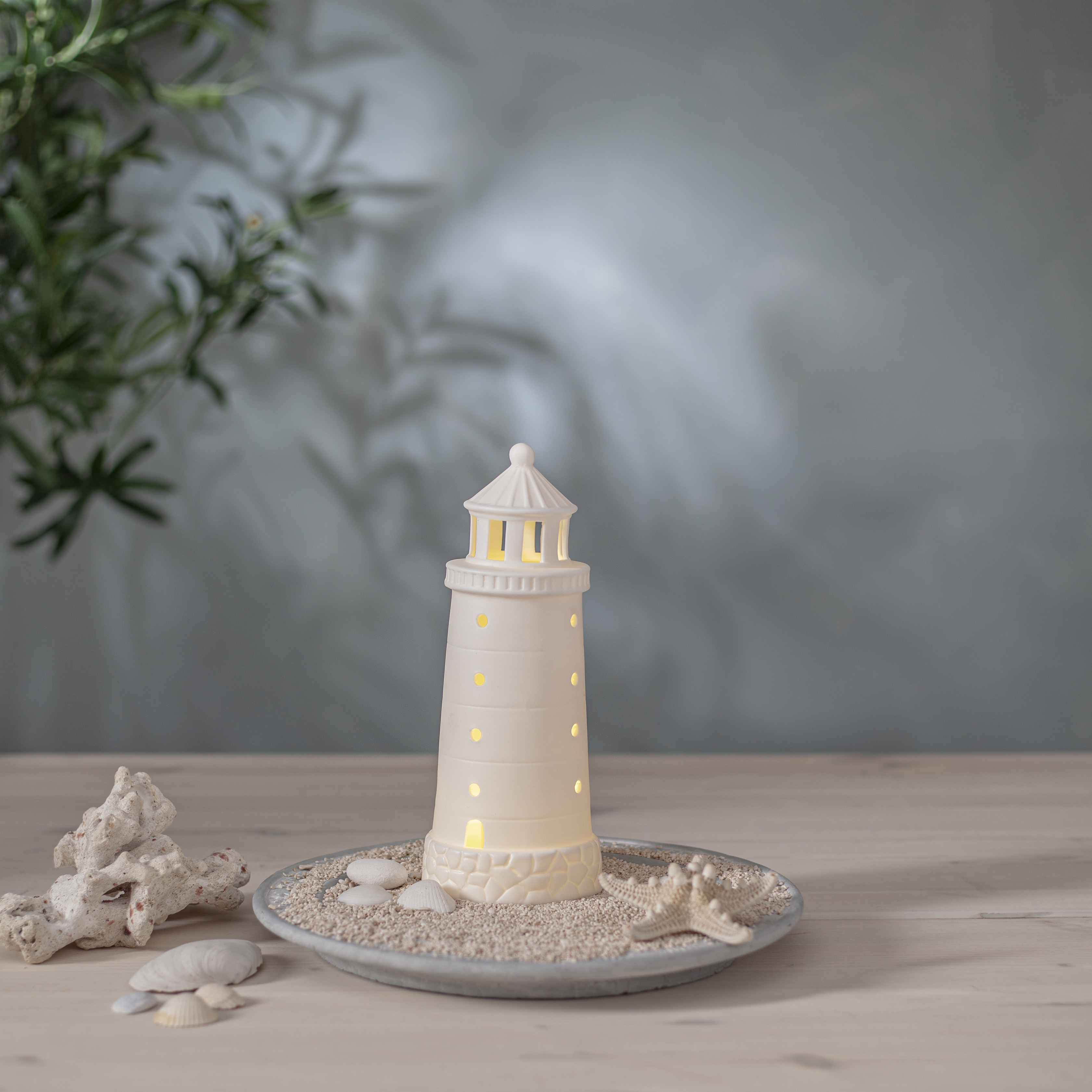Lantern - Lantern - Lighthouse - 25x10 cm - Battery-powered