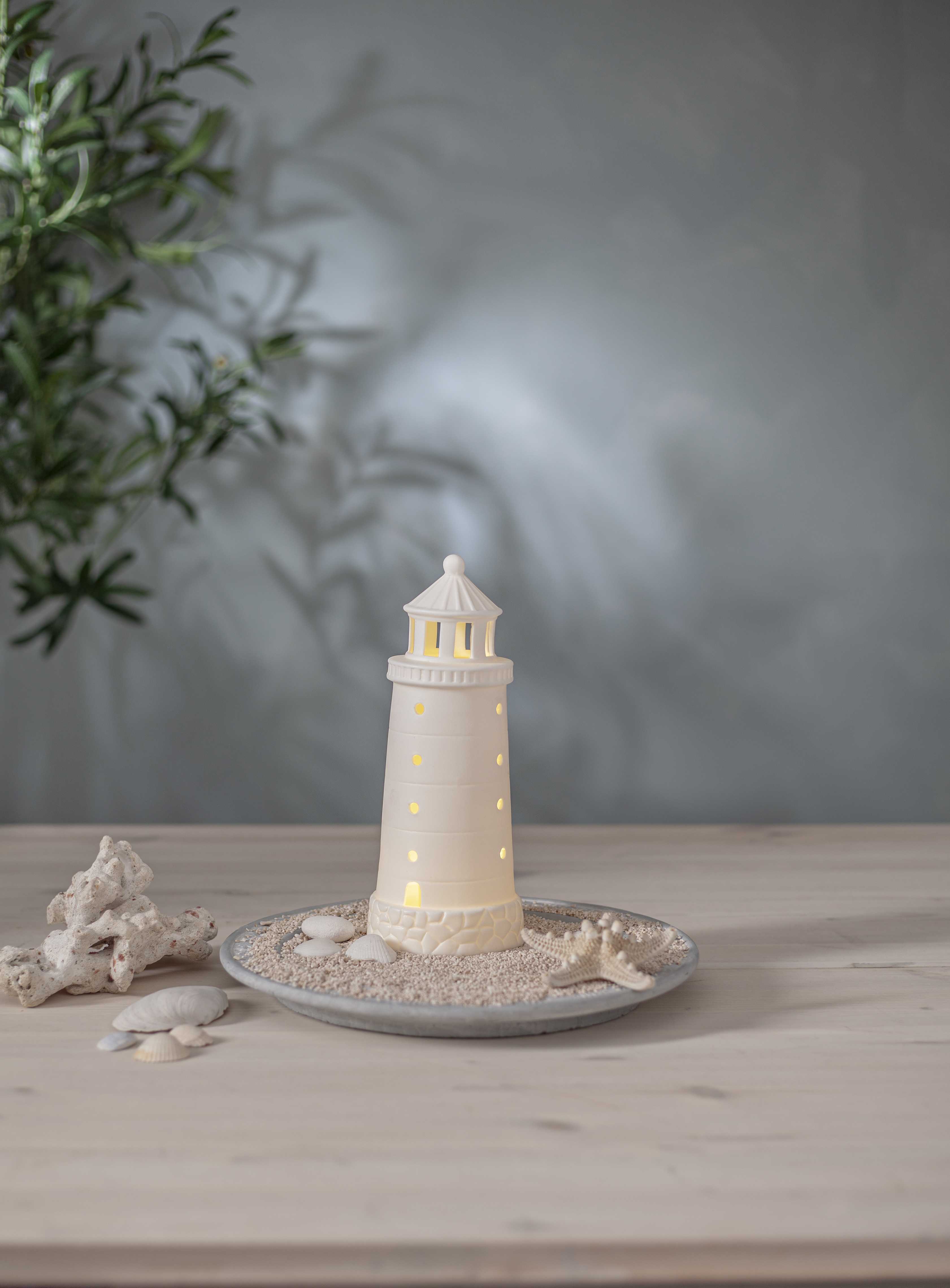 Lantern - Lantern - Lighthouse - 25x10 cm - Battery-powered - 3