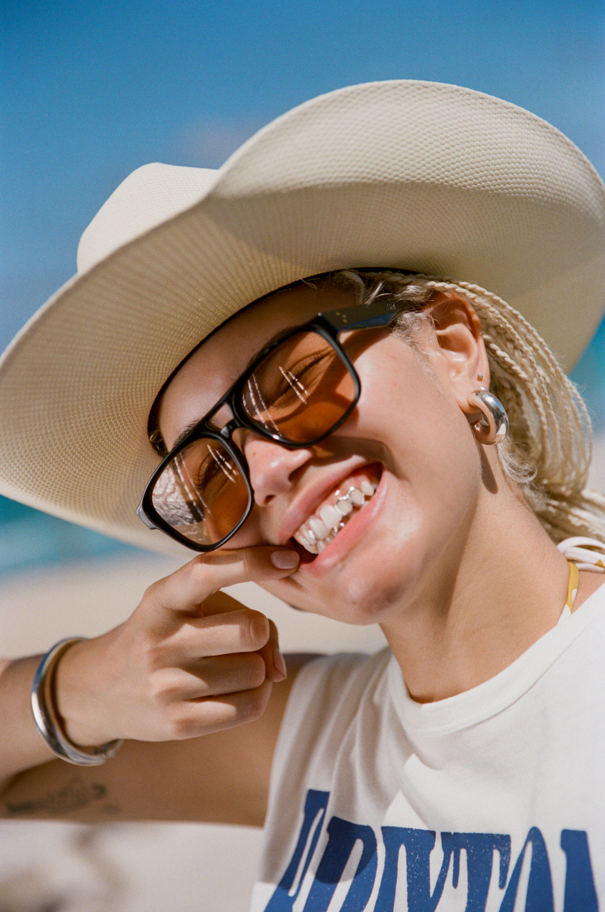 Laredo cowboyhatt bone stråhatt