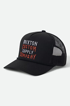 Brixton wheaton blackblack truckerkeps