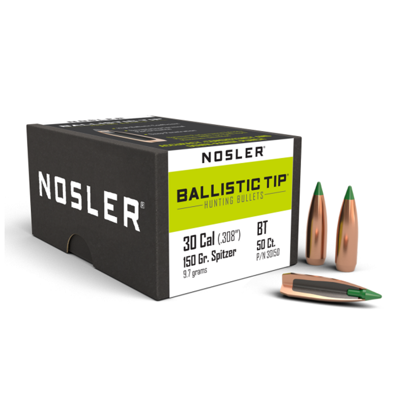 Nosler 30 Caliber 150gr Ballistic Tip Hunting (50ct)