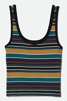 Ringer tank top multi retro stripe