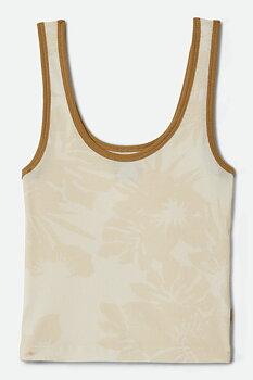 Ringer tank top offwhite/olive stone