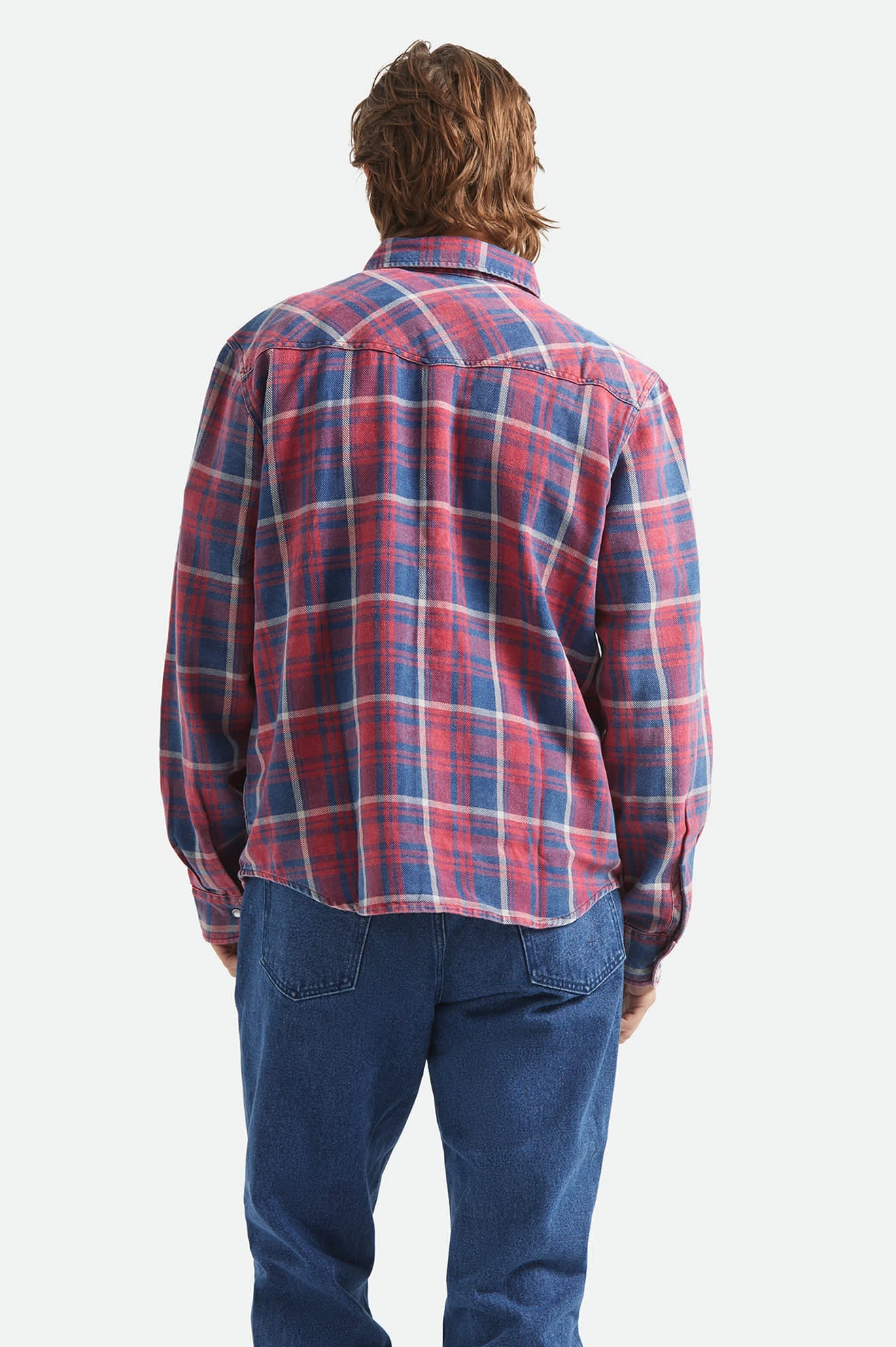  Waylon lightweight overshirt denim plaid - 4