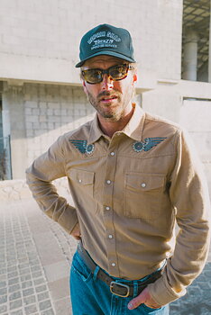 Waylon lightweight overshirt khaki