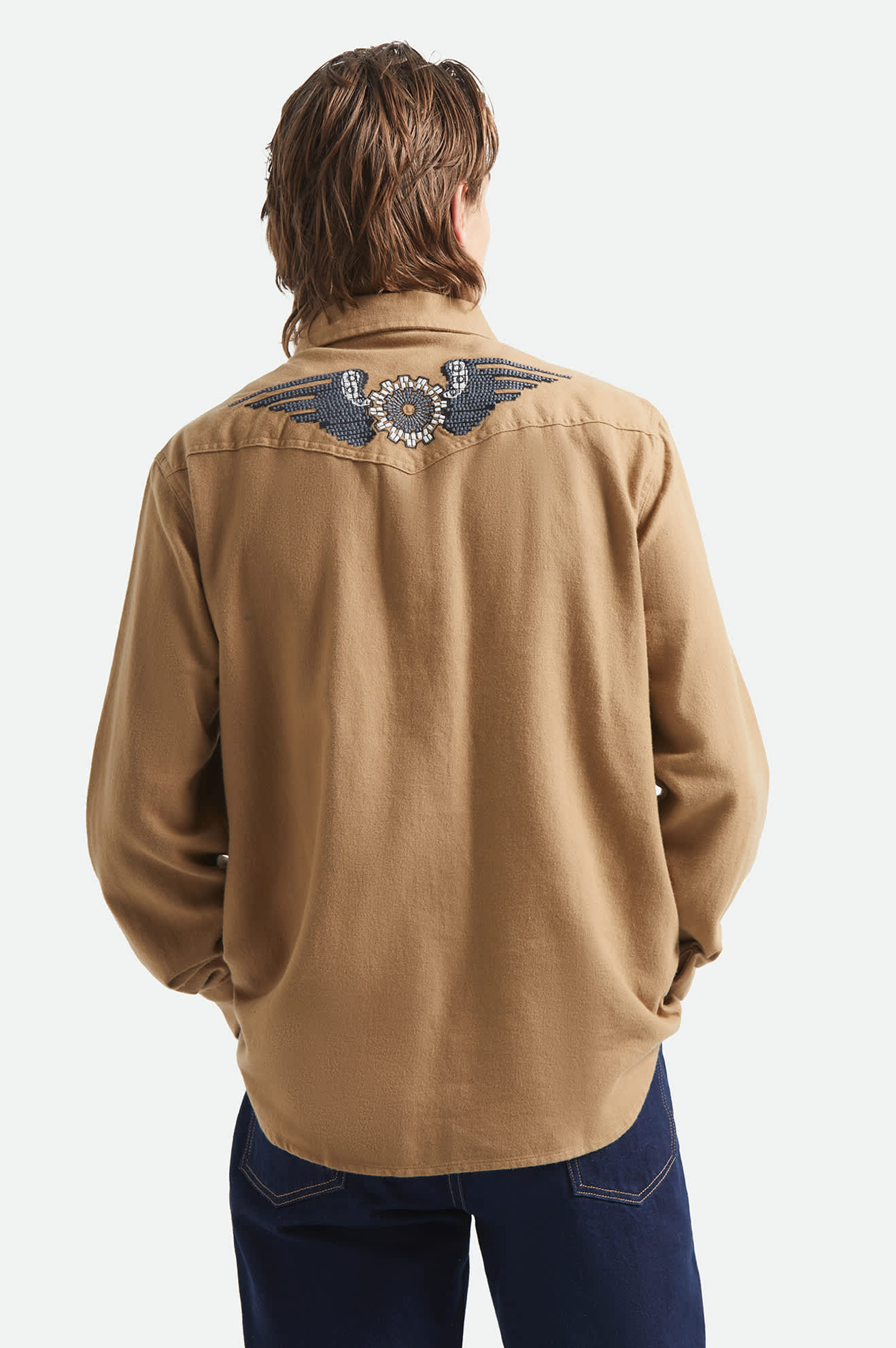 Waylon lightweight overshirt khaki - 5