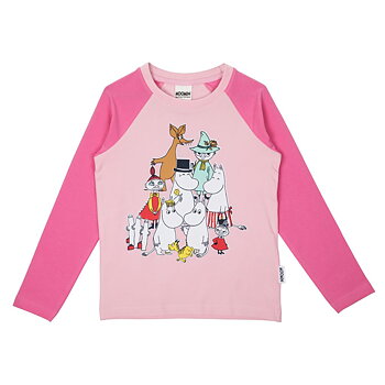 Tröja Mumin Klassfoto - Rosa