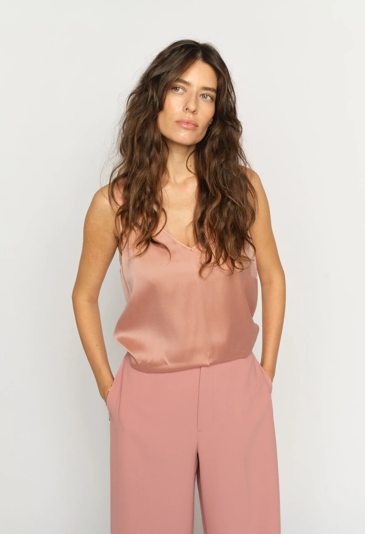 MMAstrid V-neck Silk Tank Top - Mos Mosh