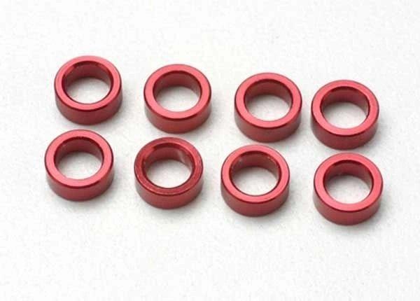 Traxxas Distanser Aluminium Röd (8)
