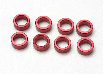 Traxxas Distanser Aluminium Röd (8)