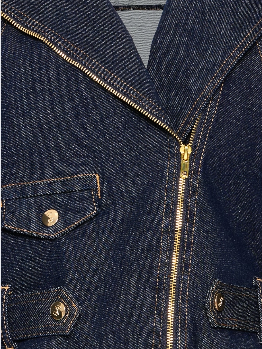 Pulz- Bikerjacka mörk denim - 4