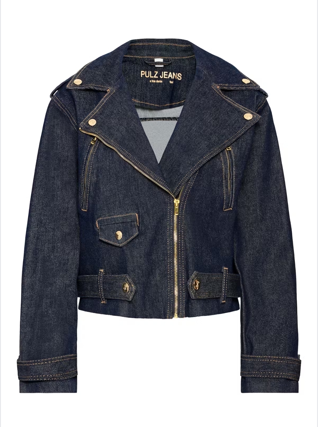 Pulz- Bikerjacka mörk denim - 3