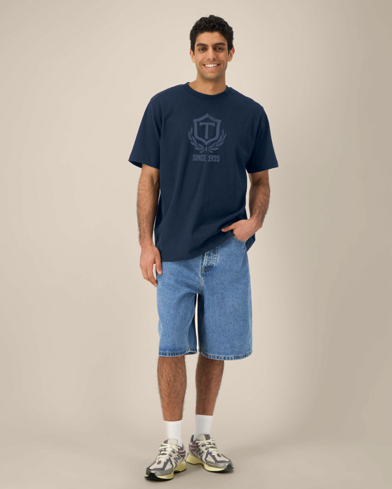 Heavy Oversized T-shirt Navy