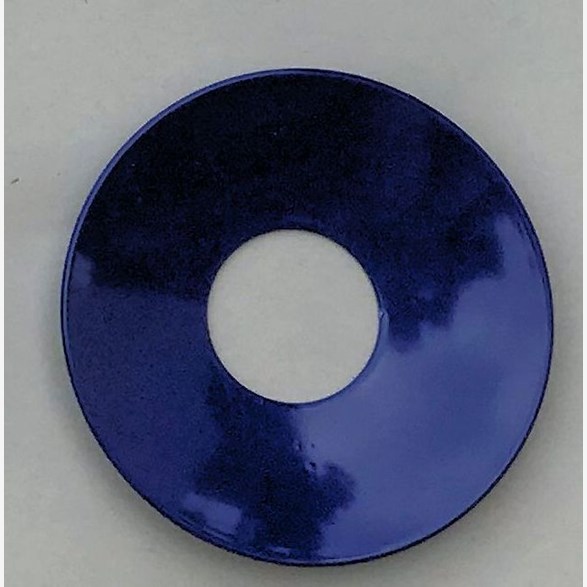 Ljusmanschett - Blå metall 65 mm