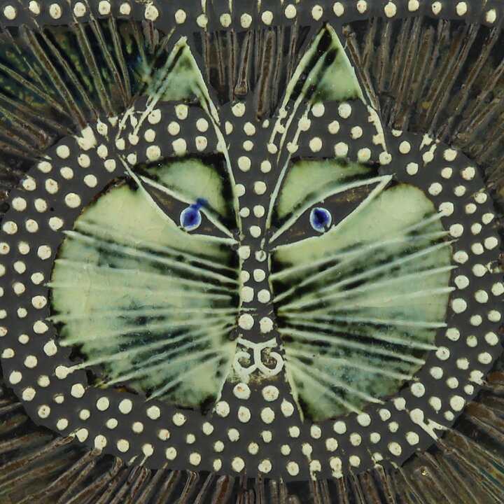 Lisa Larson (Unik 1961) Charming Cat Wall Plaque 23 cm <Studio Production>