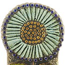 Lisa Larson (1963) Spectacular Sunflower Wall Plaque 28 cm (4) cm