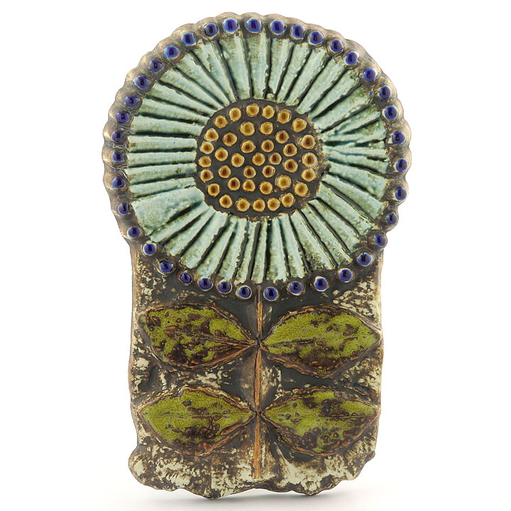 Lisa Larson (1963) Spectacular Sunflower Wall Plaque 28 cm (4) cm