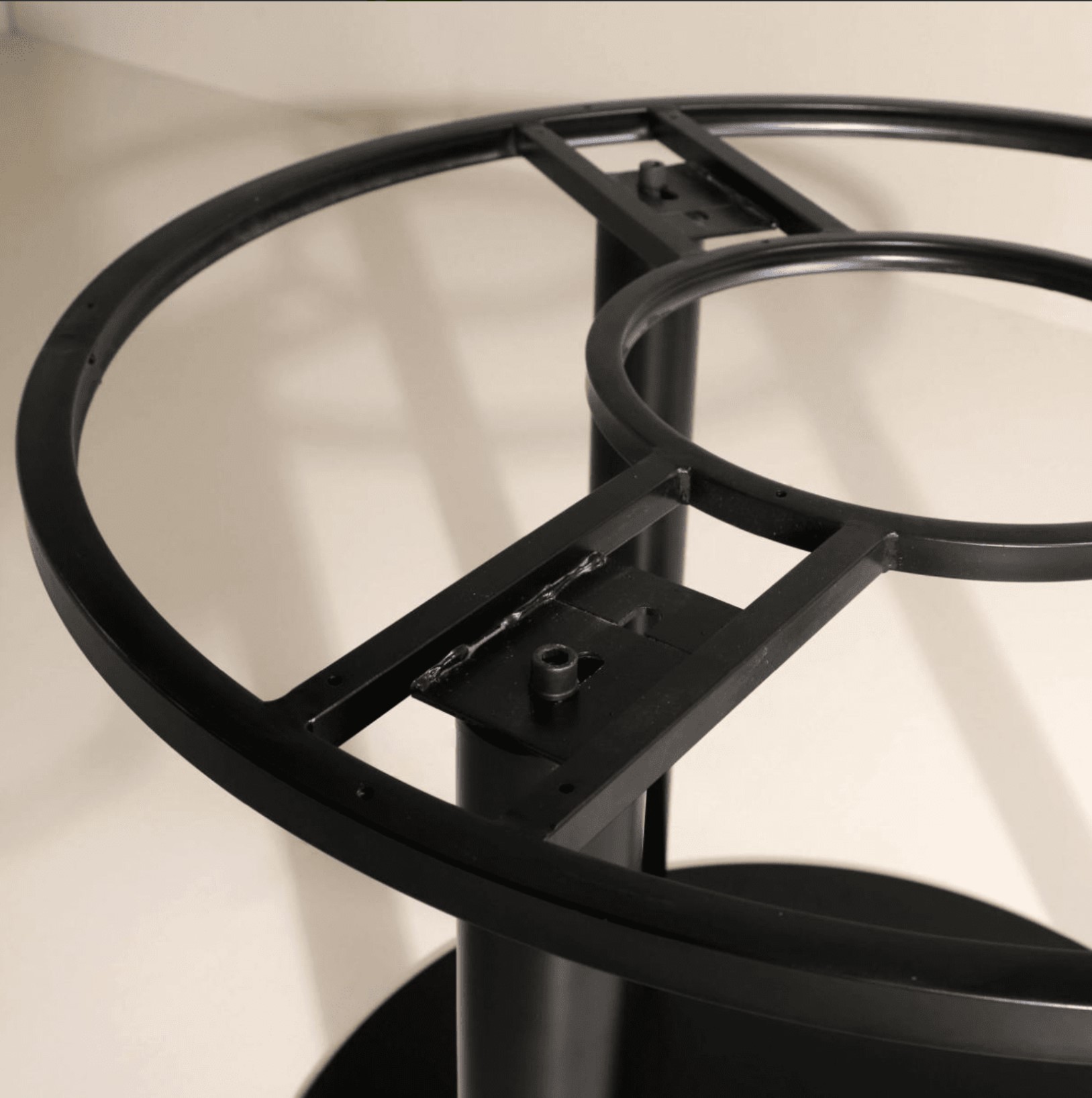 Bordsstativ Flat Rund Massiv svart Ø 83 cm - 3