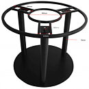 Bordsstativ Flat Rund Massiv svart Ø 83 cm