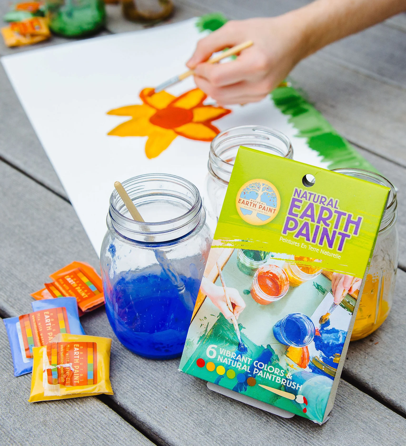 Natural Earth Paint -  vattenlöslig giftfri naturlig färg!  - 4