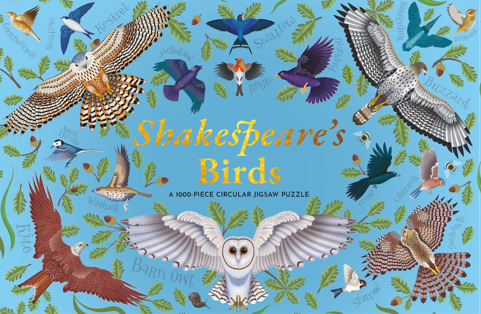 Shakespeare's Birds : A Circular Jigsaw Puzzle - Pussel 1000 bitar