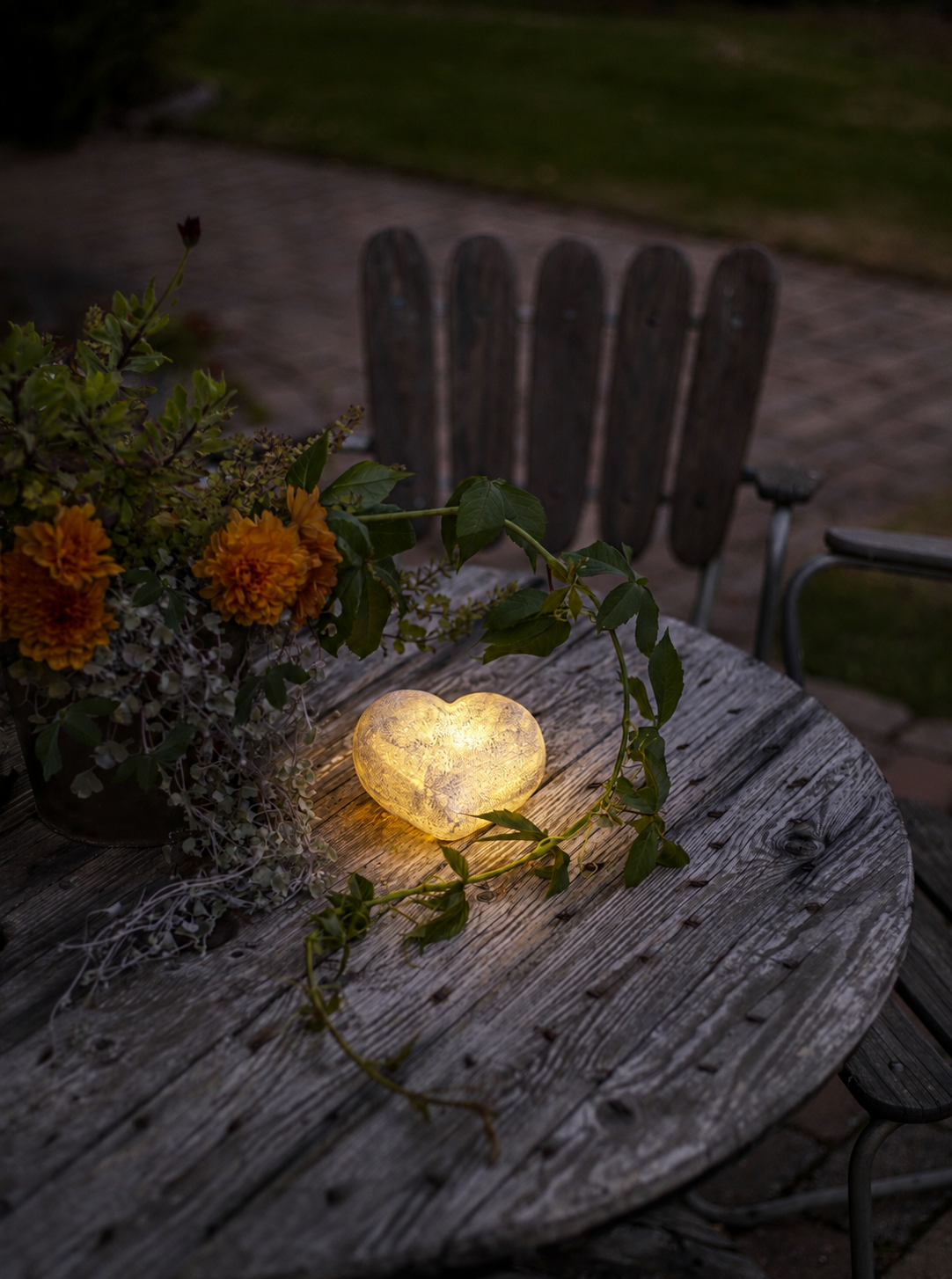 LED Grave Light - Heart - 13